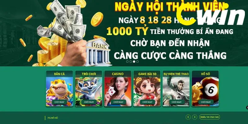Các trò chơi nổi bật tại Casino Cwin